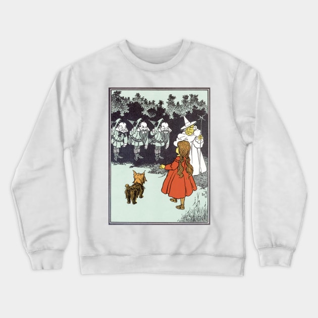 Vintage Wizard of Oz Glinda and Dorothy Crewneck Sweatshirt by MasterpieceCafe